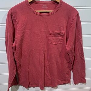 Red long sleeve tee